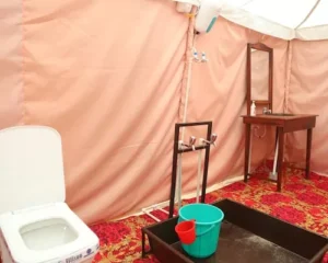 Premium Swiss Tent Bathroom